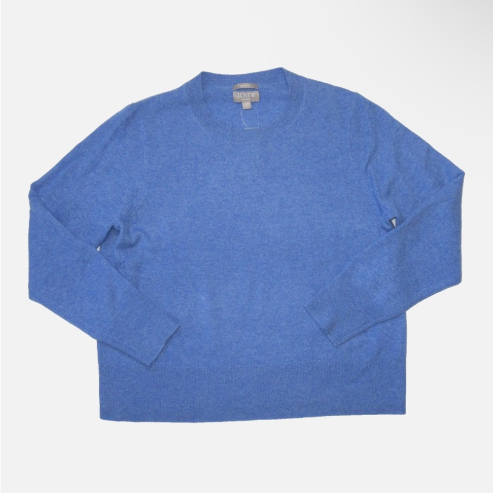 J. Crew - Cashmere classic-fit crewneck sweater in Cornflower Blue - Size XS